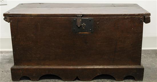 Appraisal: Sale Lot An English Oak Coffer th century of rectangular