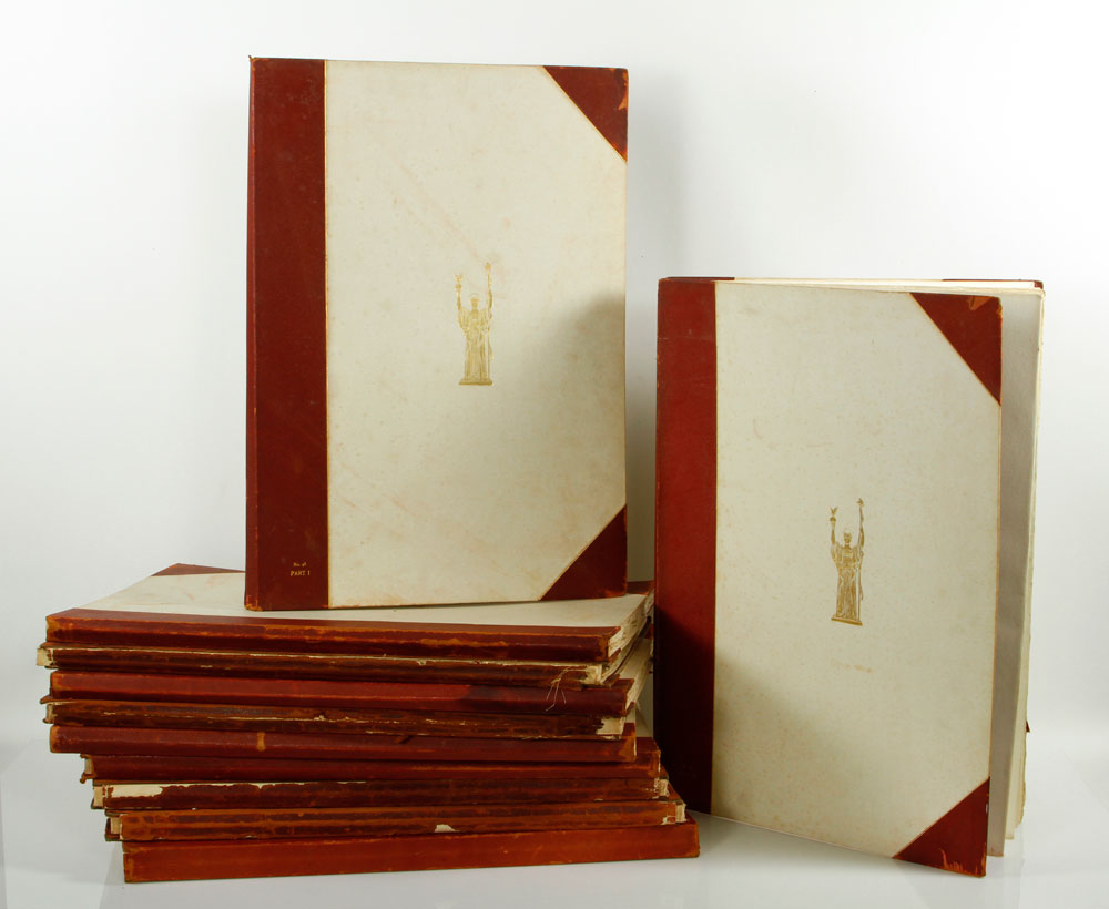 Appraisal: - World's Columbian Art Exposition Folios Complete set of World's