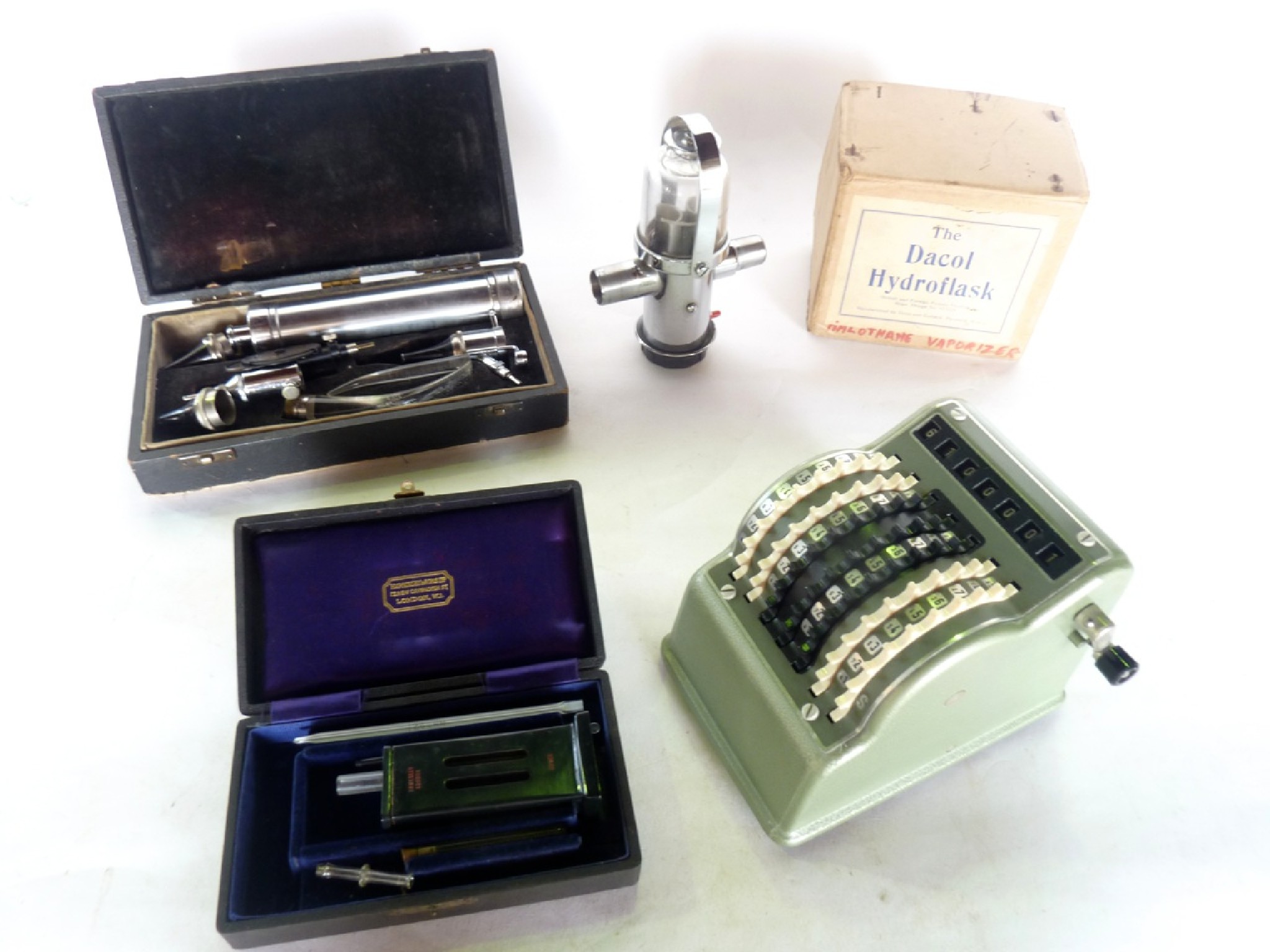 Appraisal: Medical scientific interest to include a vintage cased Otoscope a