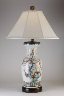 Appraisal: Chinese porcelain table lamp h Mid th century Chinese export