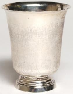 Appraisal: French Silver Drinking Cup With gently everted lip and on