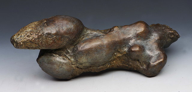 Appraisal: P Fairfield th Century Reclining nude signed and numberedbronze cm