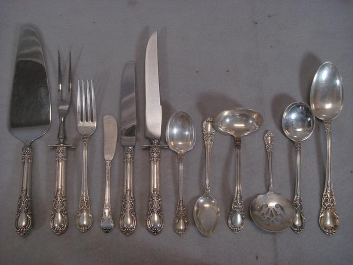 Appraisal: pcs Lunt American Victorian sterling silver flatware c o HH