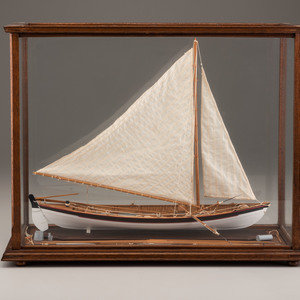 Appraisal: A Painted Wood Model of a Whaling Ship th Century