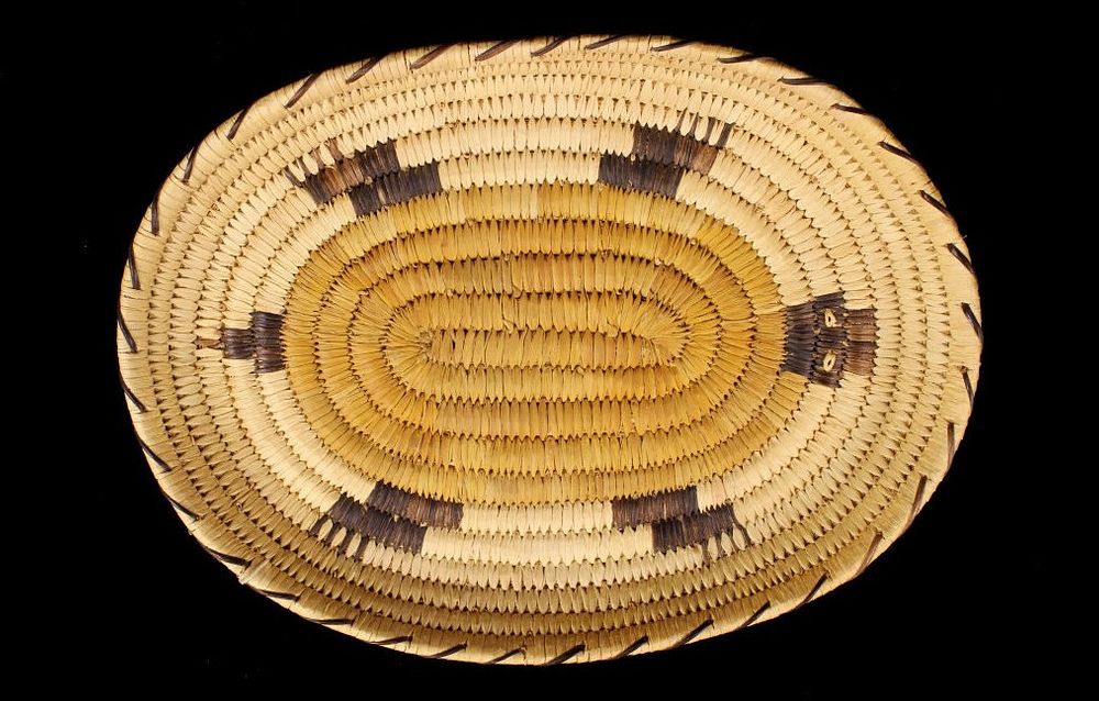 Appraisal: Papago Indian Hand Woven Coil Basket c For your consideration