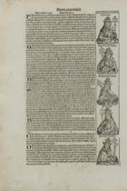 Appraisal: Page CLXXII From the Nuremberg Chronicles th Century Page is