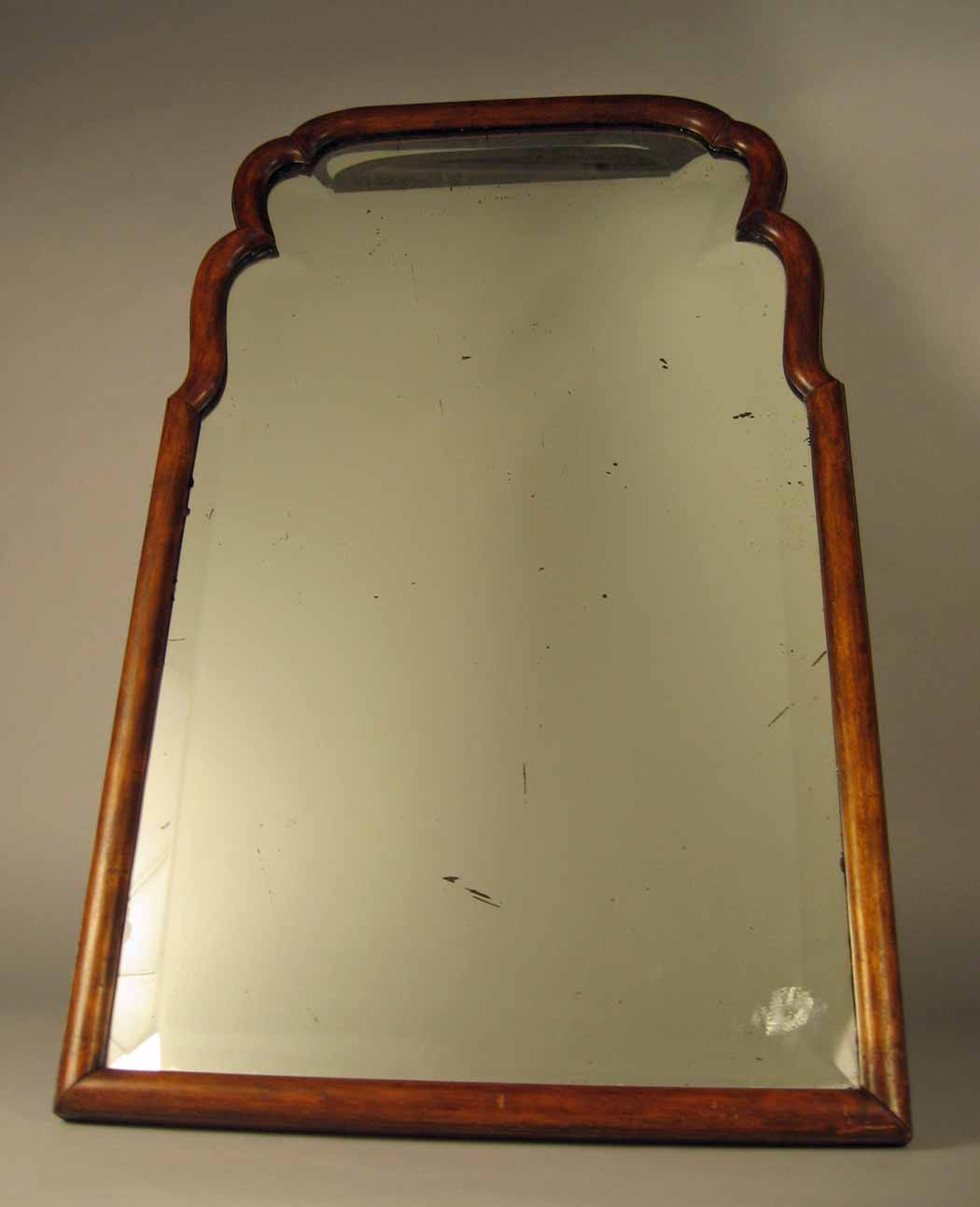 Appraisal: George II style walnut toilet mirror The bevelled mirror plate