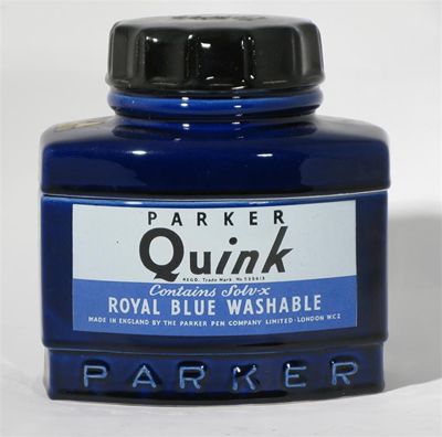 Appraisal: Parker Quink Ink' a novelty jar and cover designed by