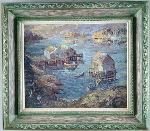 Appraisal: CHARLES E WILLETTE American - MATINICUS HARBOR MAINE Oil on