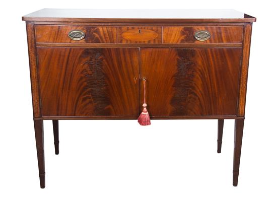 Appraisal: Sale Lot A George III Style Inlaid Mahogany Sideboard th