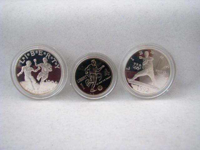 Appraisal: Four items including two- US Mint Olympic coins and two-