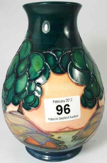 Appraisal: Moorcroft Vase decorated with Trees and Landscape design height cm