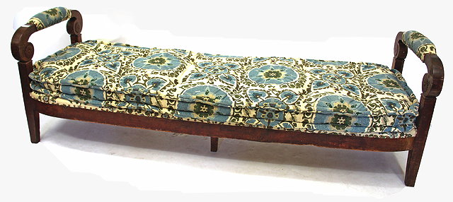 Appraisal: A LATE TH CENTURY BEDEMEIR STYLE UPHOLSTERED WINDOW SEAT or