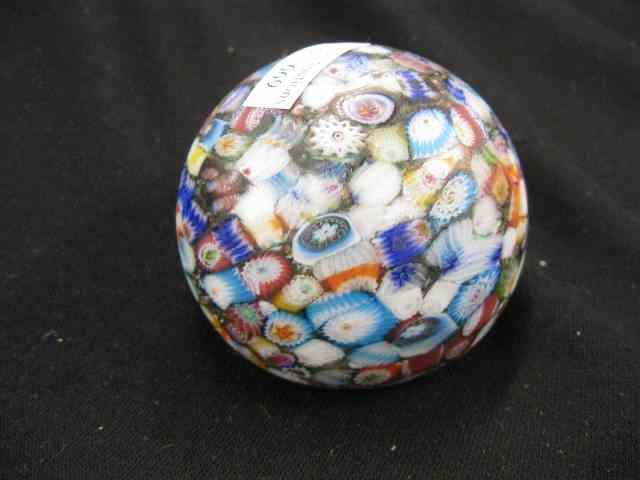 Appraisal: Millefiori Art Glass Paperweight '' excellent