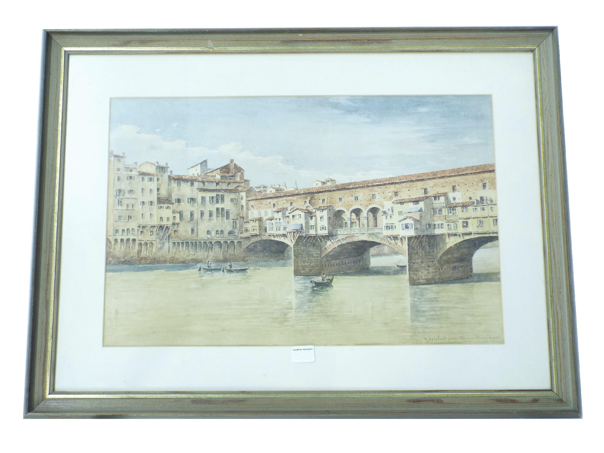 Appraisal: J Vervloet Jnr th th century - 'The Ponte Vecchio