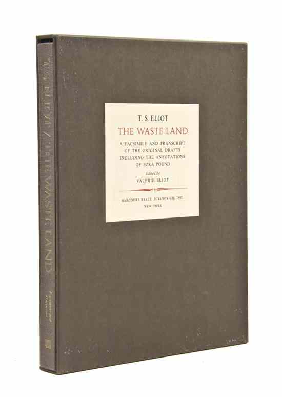 Appraisal: ELIOT T S The Waste Land A Facsimile and Transcript