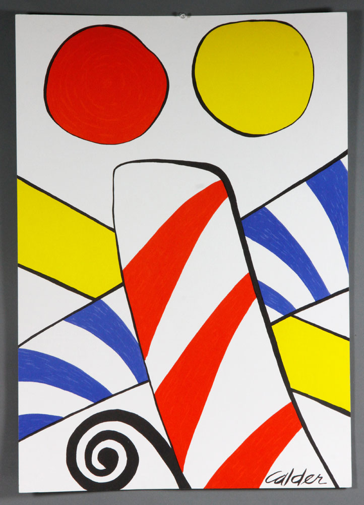 Appraisal: - Calder Candy Canes Litho Alexander Calder American - Candy