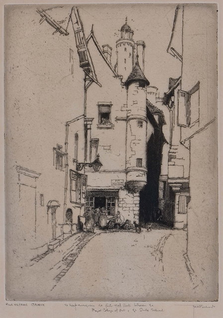 Appraisal: FREDERICK RICHARDS - Rue Voltaire Chinon and The Street of