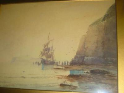 Appraisal: AUSTIN SMITH The Coast Near Whitby signed and dated x