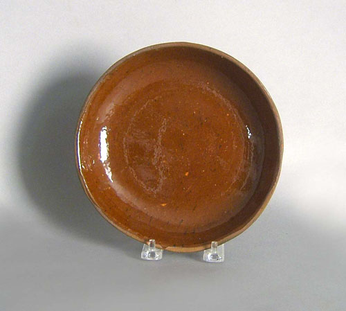 Appraisal: Redware pie plate stamped John Bell Waynesboro dia