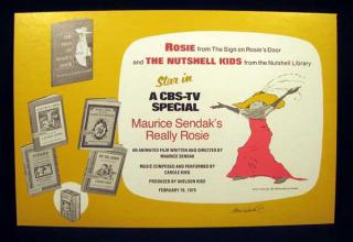 Appraisal: Maurice Sendak ROSIE AND THE NUTSHELL KIDS Artist Details This