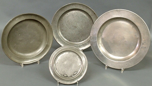 Appraisal: - Two pewter plates with touchmark of D Reutlinger largest