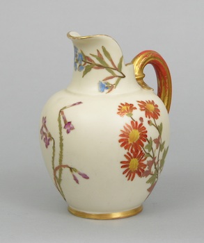 Appraisal: A Royal Worcester Flatback Jug A Royal Worcester flatback jug