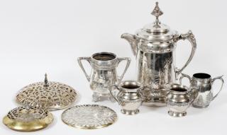 Appraisal: AMERICAN SILVERPLATE SERVING PIECES AMERICAN SILVERPLATE SERVING PIECES TH-EARLY TH