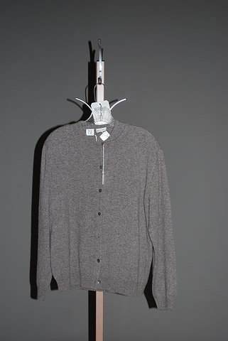 Appraisal: TSE gray heather long sleeve button front cardigan Size Neiman