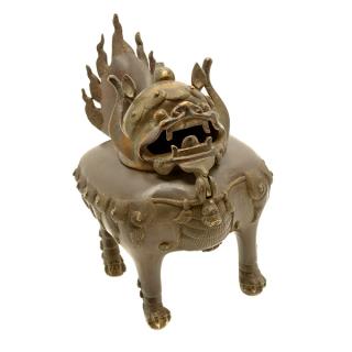 Appraisal: A Bronze Qilin Form Censer th Century cm A Bronze