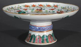 Appraisal: Chinese Enameled Footed Tray Chinese footed porcelain tray the interior