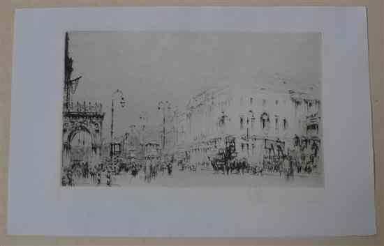 Appraisal: William Walcot - two etchings St Mary The Strand Church