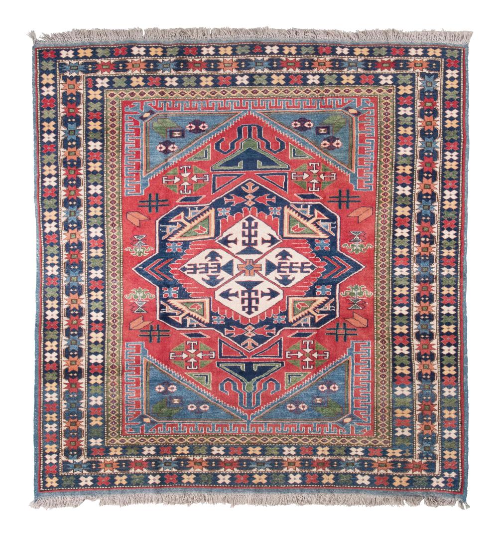 Appraisal: KAZAK DESIGN RUG ' X ' LATE TH CENTURYKAZAK DESIGN