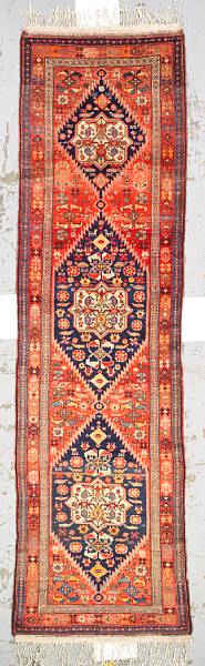 Appraisal: A Malayer runner Central Persia early th century size approximately