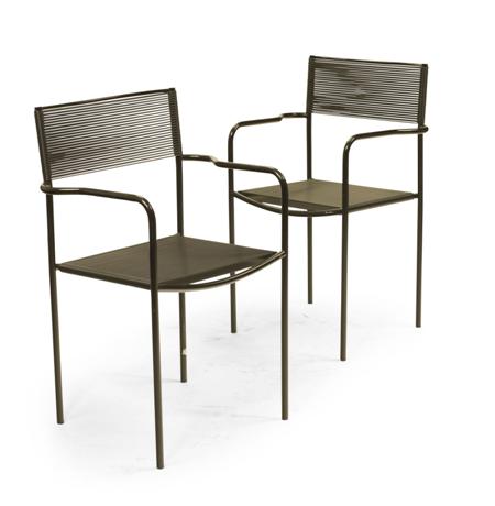 Appraisal: GIANDOMENICO BELOTI PAIR OF 'SPAGHETTI' ARMCHAIRS S also A JOE