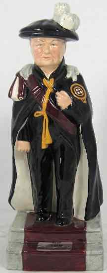 Appraisal: Bairstow Manor Pottery Figure of Winston Churchill ''Man of the