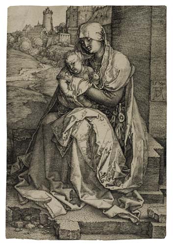 Appraisal: ALBRECHT D RER Virgin and Child Seated by the Wall