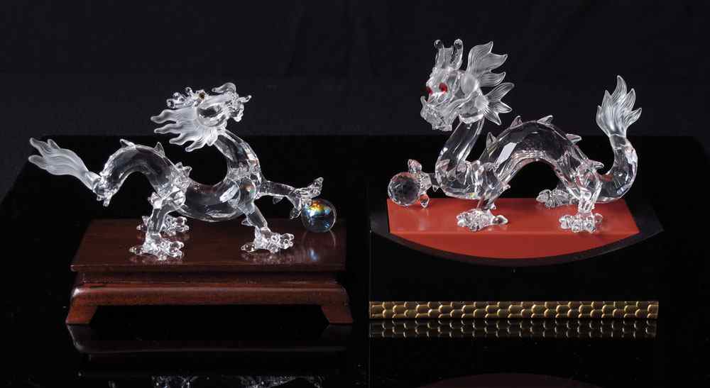 Appraisal: SWAROVSKI CRYSTAL DRAGON FIGURINES SCS ANNUAL EDITION FABULOUS CREATURES D