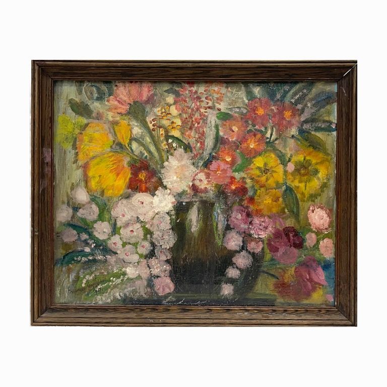 Appraisal: Emma Bardini Italian - Still life oil on canvas Signed