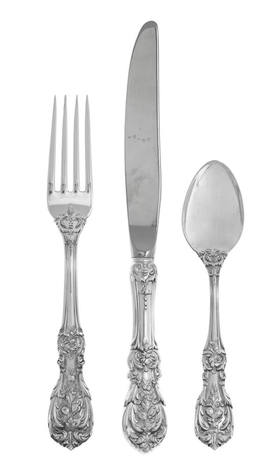 Appraisal: Sale Lot An American Silver Flatware Service Reed Barton Taunton