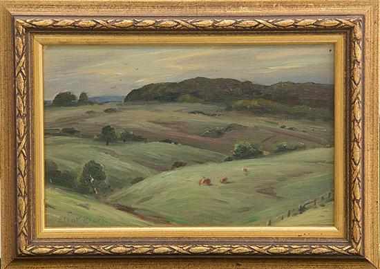 Appraisal: Eliot Candee Clark New York Virginia - LANDSCAPE WITH ROLLING