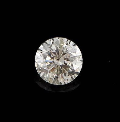 Appraisal: An Unmounted Carat Round Brilliant Cut Diamond Color approx K