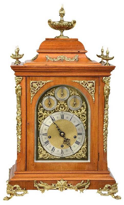 Appraisal: Regency Style Westminster Chiming Bracket Clock German late th early