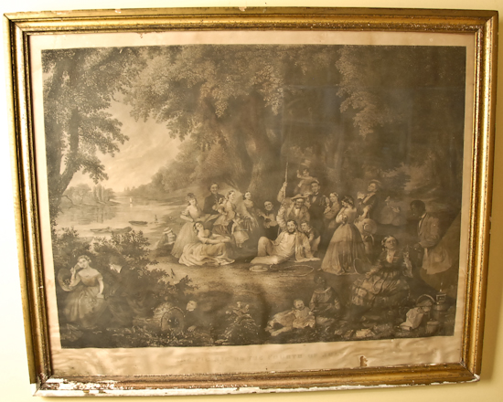 Appraisal: Picnic on the th of July British engraving Rough frame