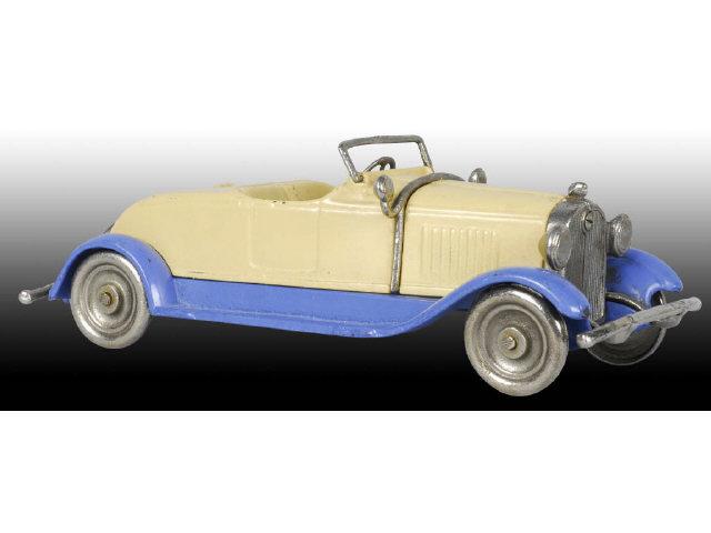 Appraisal: Cast Iron Kilgore Pontiac Roadster Car Toy Description Cream blue