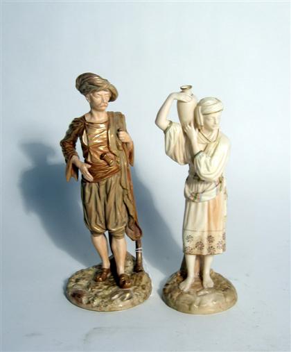 Appraisal: Three Royal Worcester porcelain figuresshape no and early th century