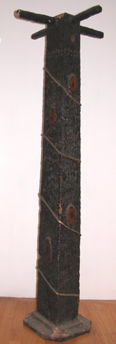 Appraisal: Artist American Folk Artist Title Peg Coat Rack with heart