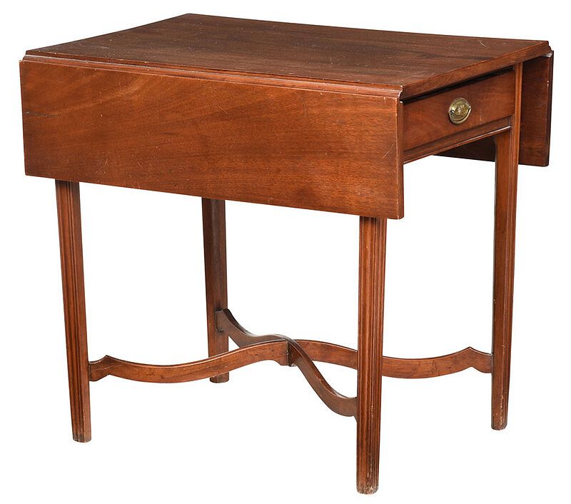 Appraisal: American Federal Mahogany Pembroke Table probably Pennsylvania circa 's mahogany