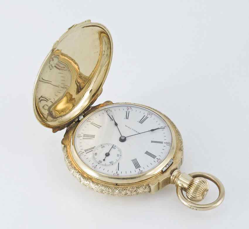 Appraisal: CA WALTHAM K GOLD POCKET WATCH K yellow and rose