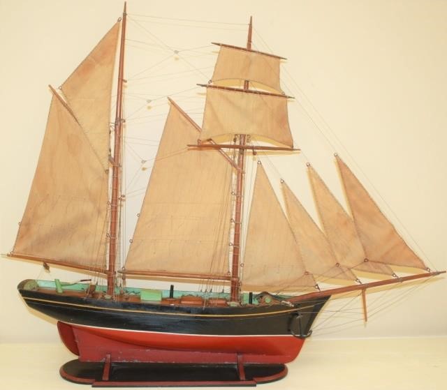 Appraisal: LATE TH CENTURY SHIP MODEL FULLY RIGGED OFTHE L ANGE